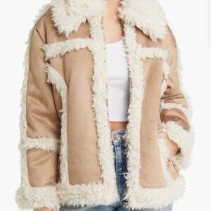 Topshop Shearling Jacket NWOT